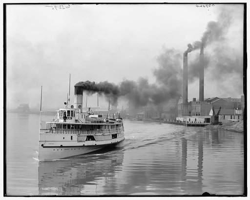 Toledo, Ohio, Str. Owana leaving for Detroit