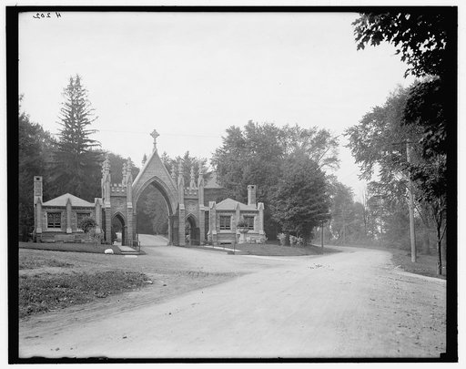 Utica, N.Y., entrance to Forest Hill Cemetery