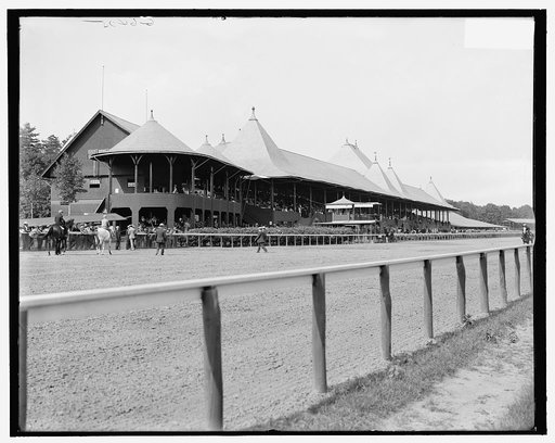 Saratoga Springs, N.Y., grand stand, Race Track