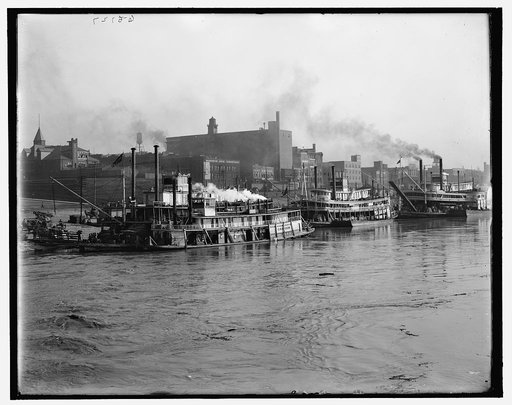 Memphis, Tenn., the levee from the ferry