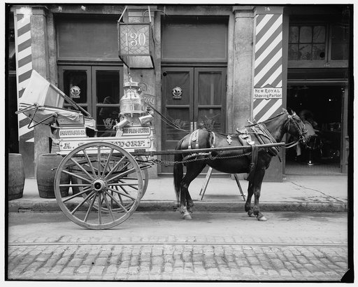 New Orleans, La., a typical milk cart