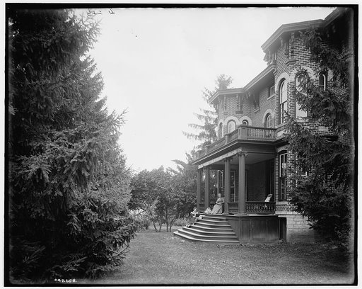 The Firs, New Baltimore, Mich., front porch