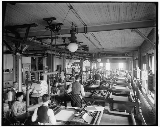 Book bindery, Richmond & Backus Co., Detroit, Mich.