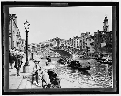 The Rialto Bridge on the Grand Canal, Venice