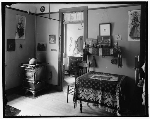 New York City, interior of tenement house