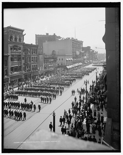 Massed formation, state encampment, Michigan K.T. [Knights Templar