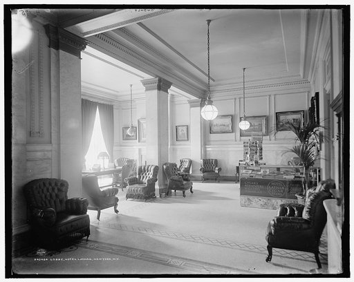 Lobby, Hotel Latham, New York, N.Y.