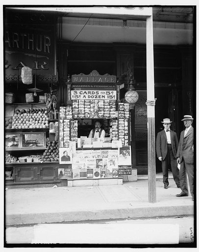 Smallest news & post card stand in New Orleans, La., 103 Royal Street