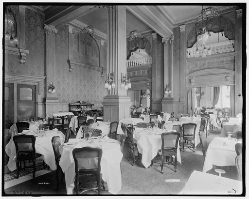 Utica, N.Y., Hotel Utica, Green Room, morning restaurant