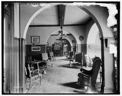 Interior, University Club, Detroit, Mich.