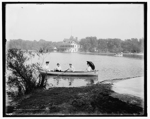 Boating at Garfield Park, Chicago, Ill.