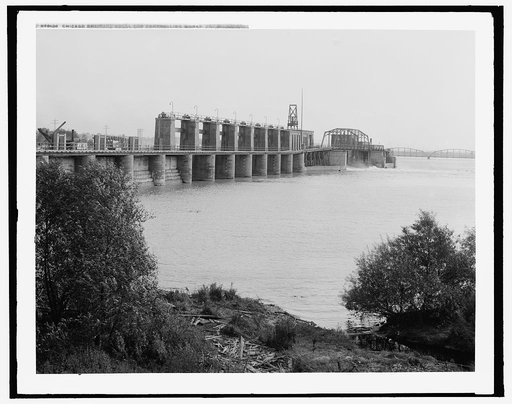 Chicago drainage canal and controlling works, Lockport, Ill.