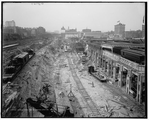 Excavations for N.Y. Central Station, N[ew] Y[ork] City