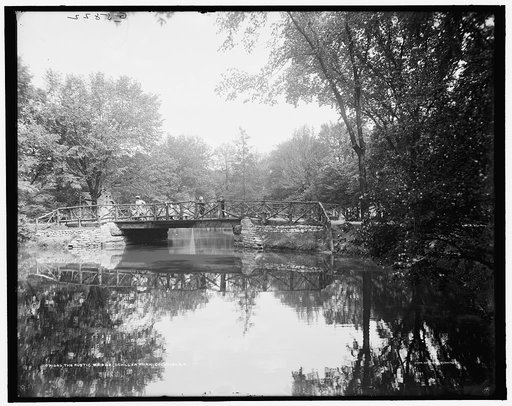 Rustic bridge, Schiller Park, Columbus, O[hio], The