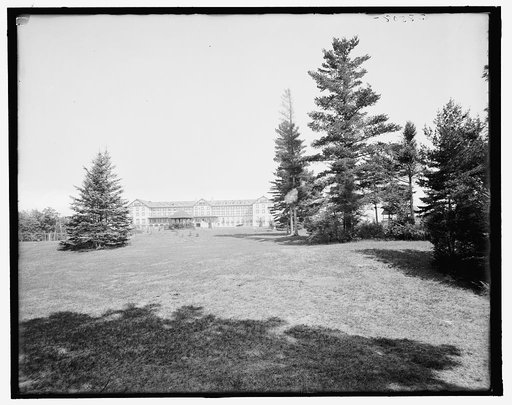 Bluff Point, N.Y., Hotel Champlain from the links