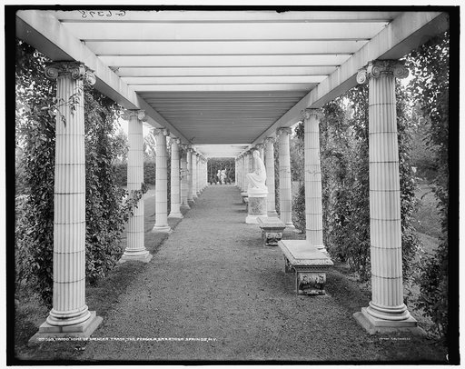 Yaddo, home of Spencer Trask, the pergola, Saratoga Springs, N.Y.