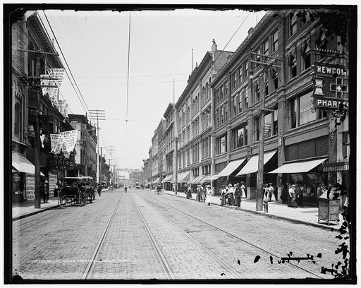 Gay St. north from Wall [Street], Knoxville, Tenn.