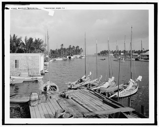 Mouth of the Miami River and Biscayne Bay, Miami, Fla.