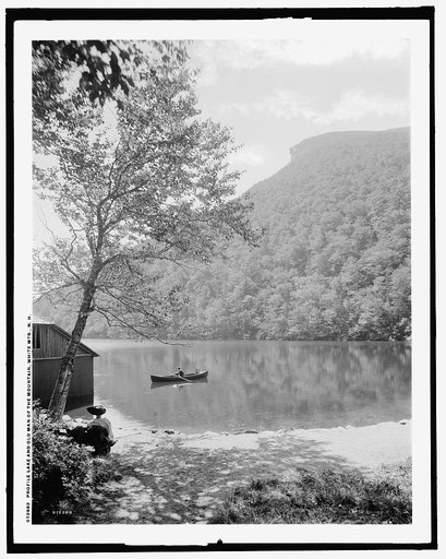 Profile Lake and Old Man of the Mountain, White Mts., N.H.
