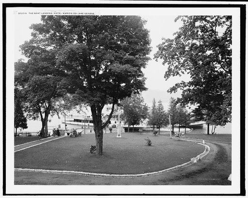 The Boat landing, Hotel Marion on Lake George