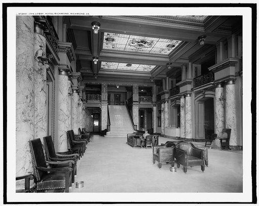 Lobby, Hotel Richmond, Richmond, Va., The