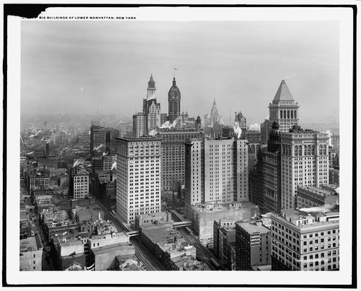 Big buildings of Lower Manhattan, New York