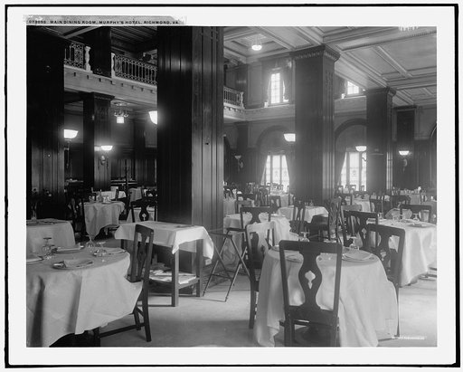 Main dining room, Murphy's Hotel, Richmond, Va.