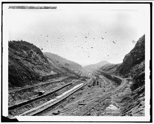 Culebra Cut, deepest section, Panama Canal