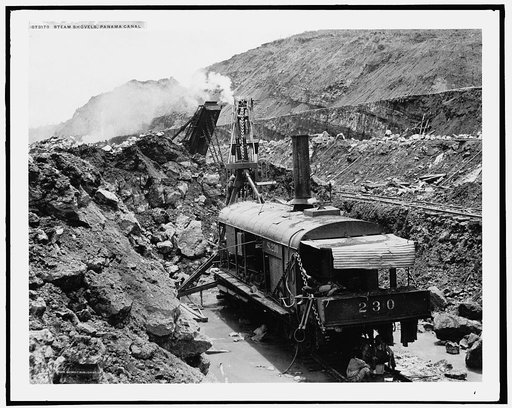 Steam shovels, Panama Canal