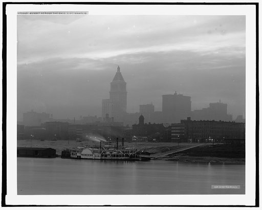 Sunset across the Ohio, Cincinnati, O[hio