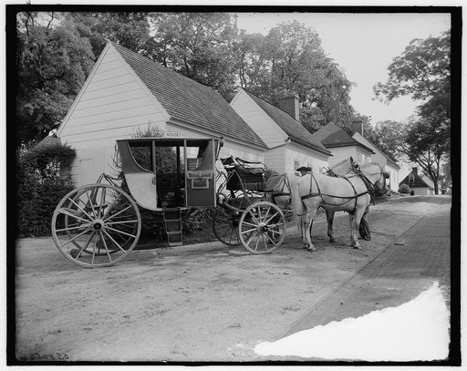 Mt. Vernon, Va., the old English coach