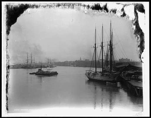 Savannah River from steamship wharf, Savannah, Ga.