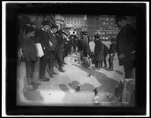 Gutter toy merchant, New York City, A