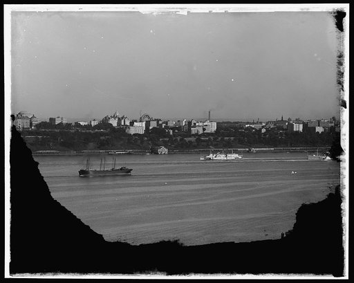New York, N.Y., Columbia University and Grant's Tomb from across the Hudson