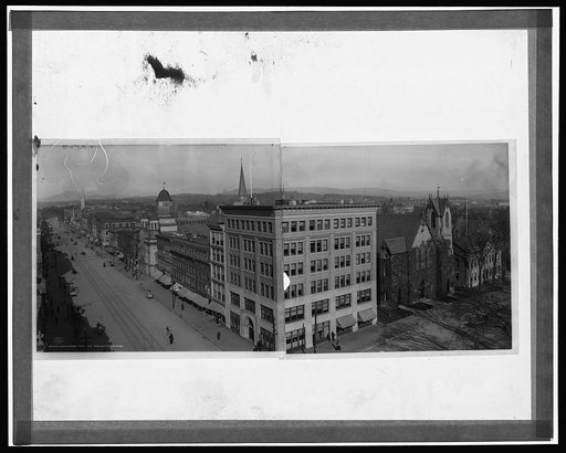 North Street from the park, Pittsfield, Mass.
