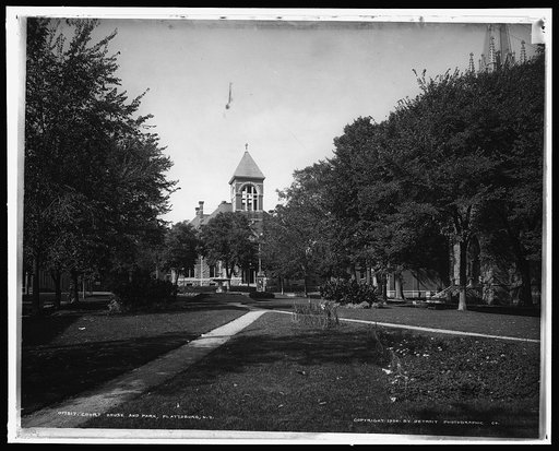 Court House and park, Plattsburgh, N.Y.