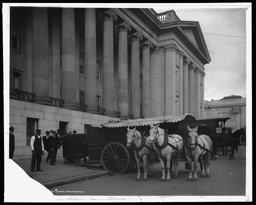 U.S. Treasury curren]cy wagon, Washington, D.C.