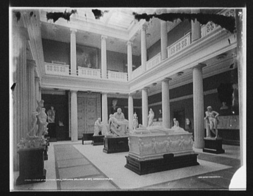 Corner of sculpture hall, Corcoran Gallery of Art, Washington, D.C.
