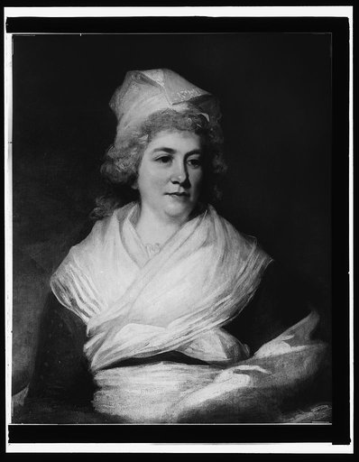 Sarah Franklin Bache, head and shoulders portrait