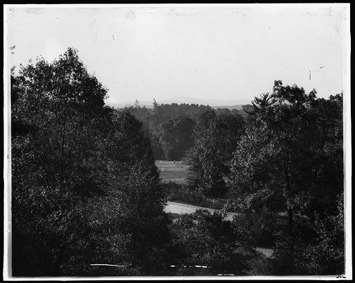 Golf course in the mountains, possibly a New York resort