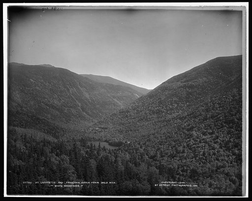 Mt. Lafayette and Franconia Notch from Bald Mtn., White Mountains