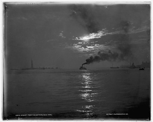 Sunset from the Battery, New York