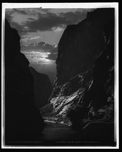 Sunset in the Royal Gorge, Col.