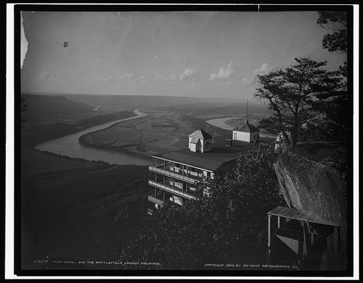 Point Hotel and the battlefield, Lookout Mountain