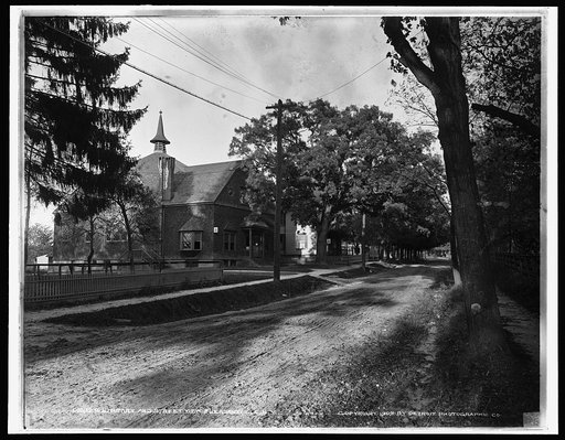 Library and street view, Pleasantville, N.Y.