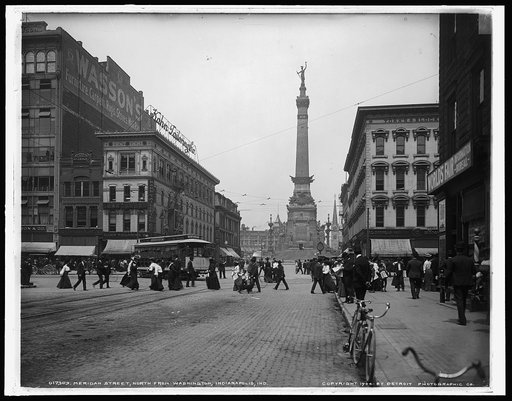 Meridan [i.e Meridian] Street, north from Washington, Indianapolis, Ind.