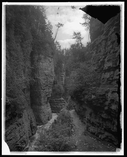 Column Rocks from below, Ausable Chasm, N.Y.
