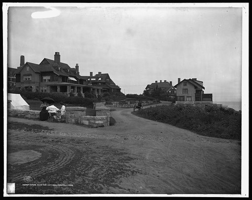 Shore Road and cottages, Magnolia, Mass.