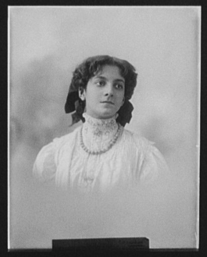 Young woman with bead necklace