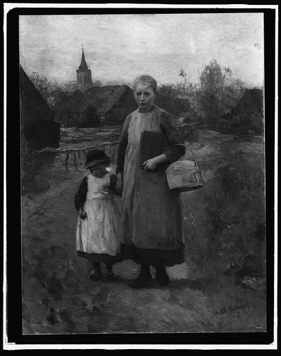 Children of Laren going to school